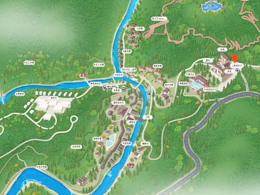辽中结合景区手绘地图智慧导览和720全景技术，可以让景区更加“动”起来，为游客提供更加身临其境的导览体验。